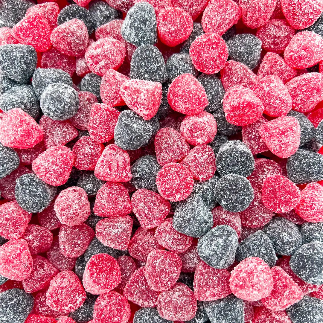 Mûres rouges et noires sucrées