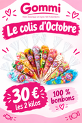 Colis gourmand d’octobre 2 kilos de bonbons